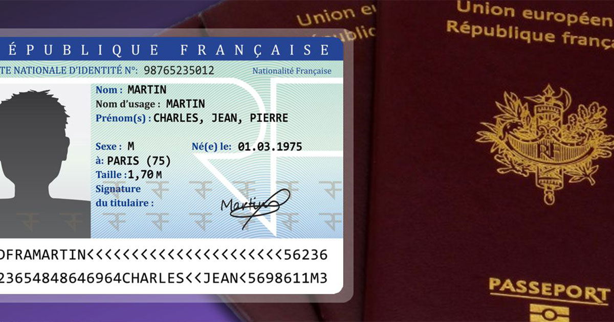 Pièce d'identité et passeport français - transaction sécurisée rachat d'or EPO GOLD Paris